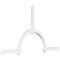 Ekena Millwork Ericson Architectural Grade PVC Gable Bracket, 108"W x 58 1/2"H x 2"D x 4"F, 13/12 Pitch GBP108X59X0204ERI00 - alternate 1